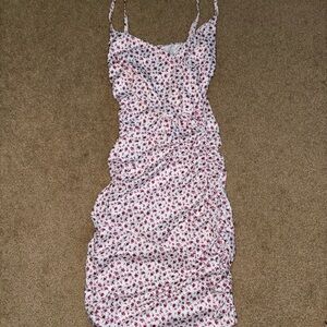 Floral Print Spaghetti Strap Dress